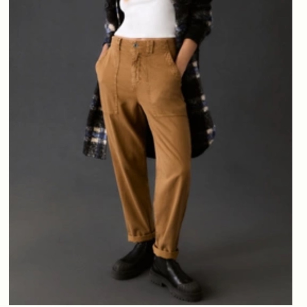NWT Anthropologie Cloth & Stone Utility pants with elastic waist